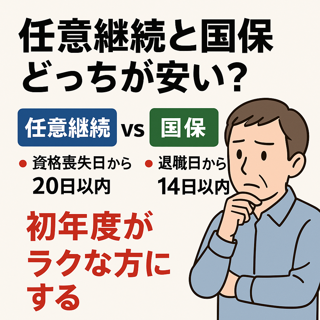 #051.任意継続と国保どっちが安い？退職後の健康保険の選び方｜20日・14日・軽減まで（とーちゃん実体験）