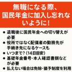 #052.無職になる際、国民年金に加入し忘れないように！