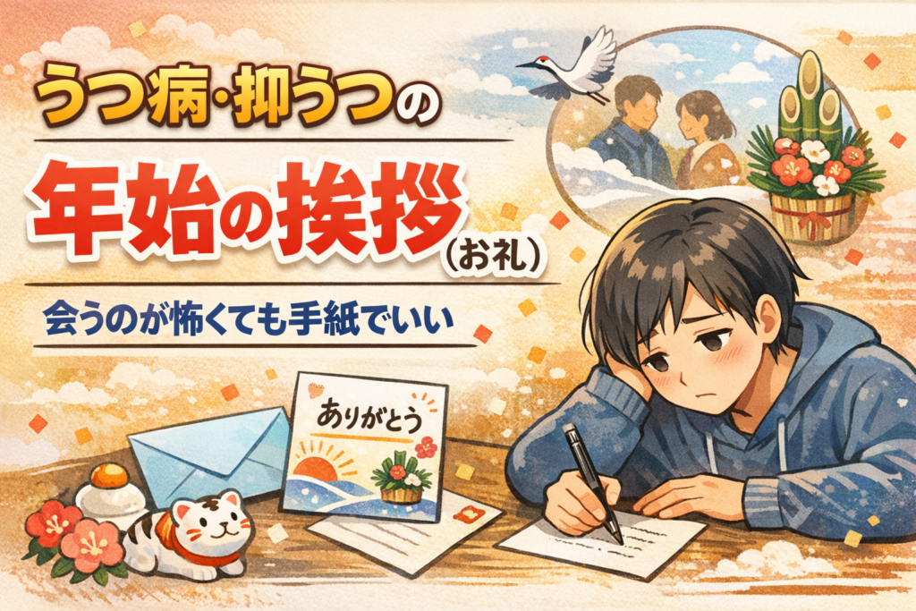 #062.会うのが怖くても大丈夫｜うつ病・抑うつの年始の挨拶（お礼）は手紙でいい