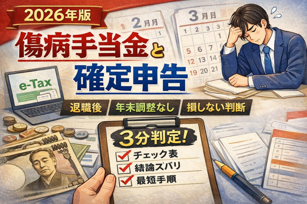 #073.【2026年版】傷病手当金と確定申告｜退職・年末調整なしでも損しない判断