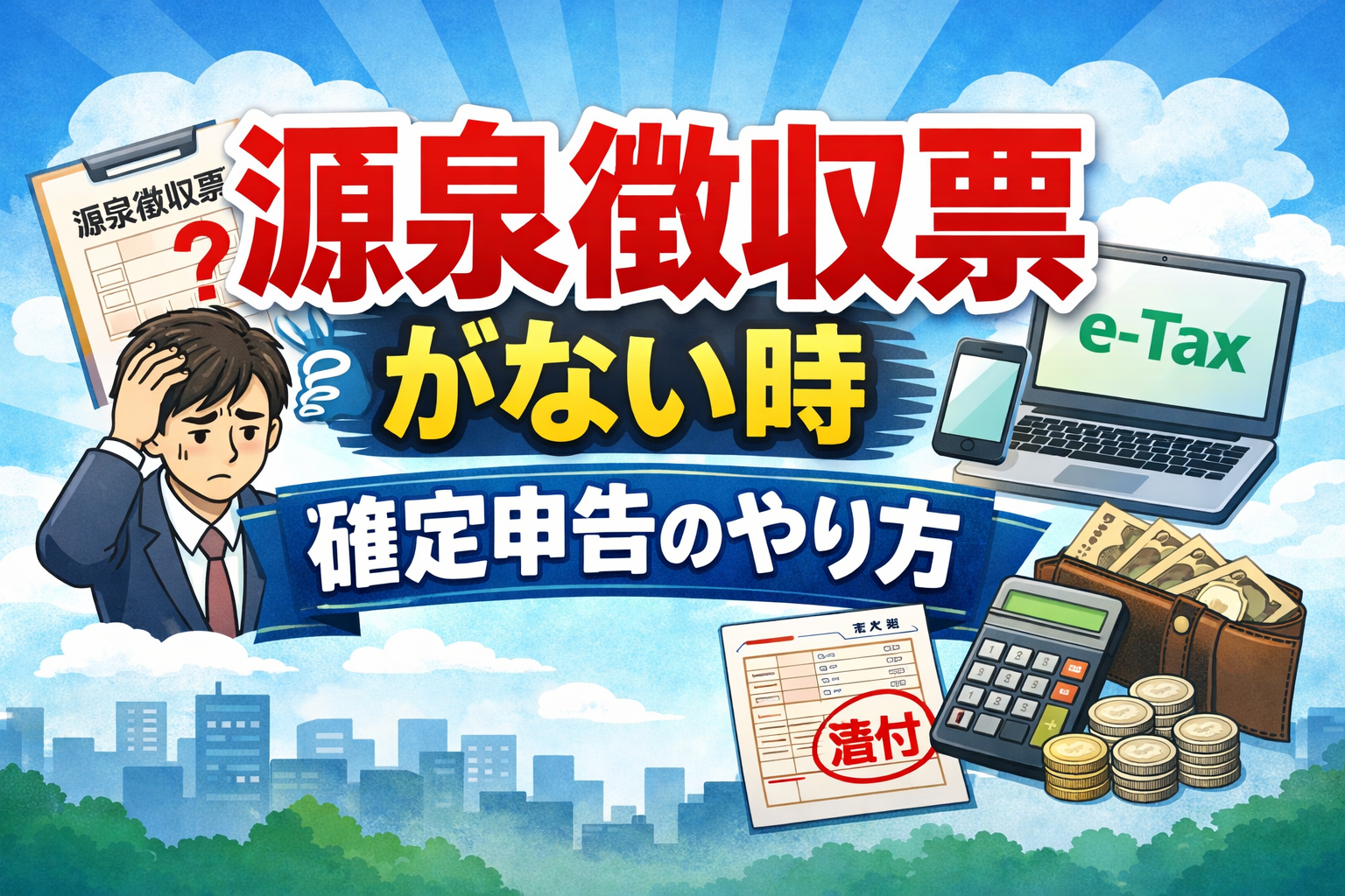 #075.源泉徴収票が届かない・ない時の確定申告（2026年提出）｜再発行・不交付届出・e-Tax最短（退職/転職）