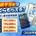 #079.傷病手当金はいくらもらえる？計算式＋給与別早見表【2026年版】