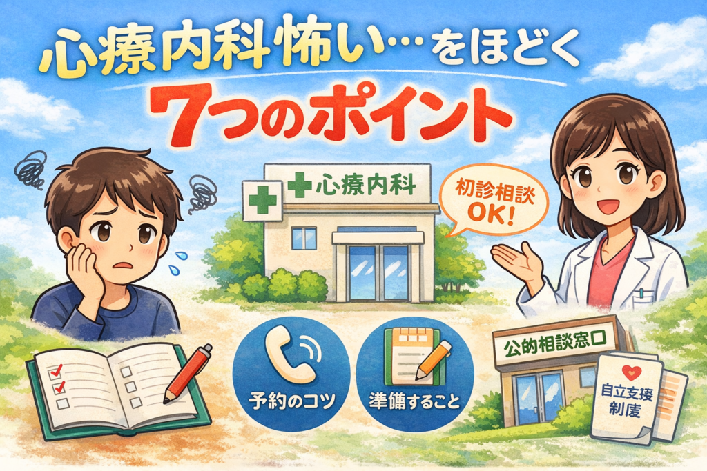 #084.心療内科へ行く壁は高い？「怖い」をほどく7つのポイント【体験談】