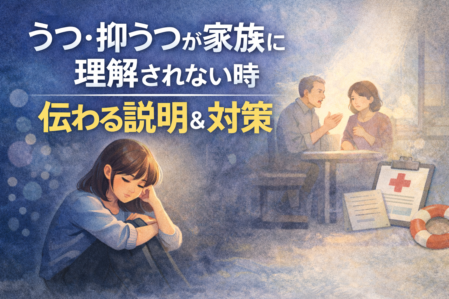 #090.うつ・抑うつが家族に理解されない時|伝わる説明テンプレ(体験談)
