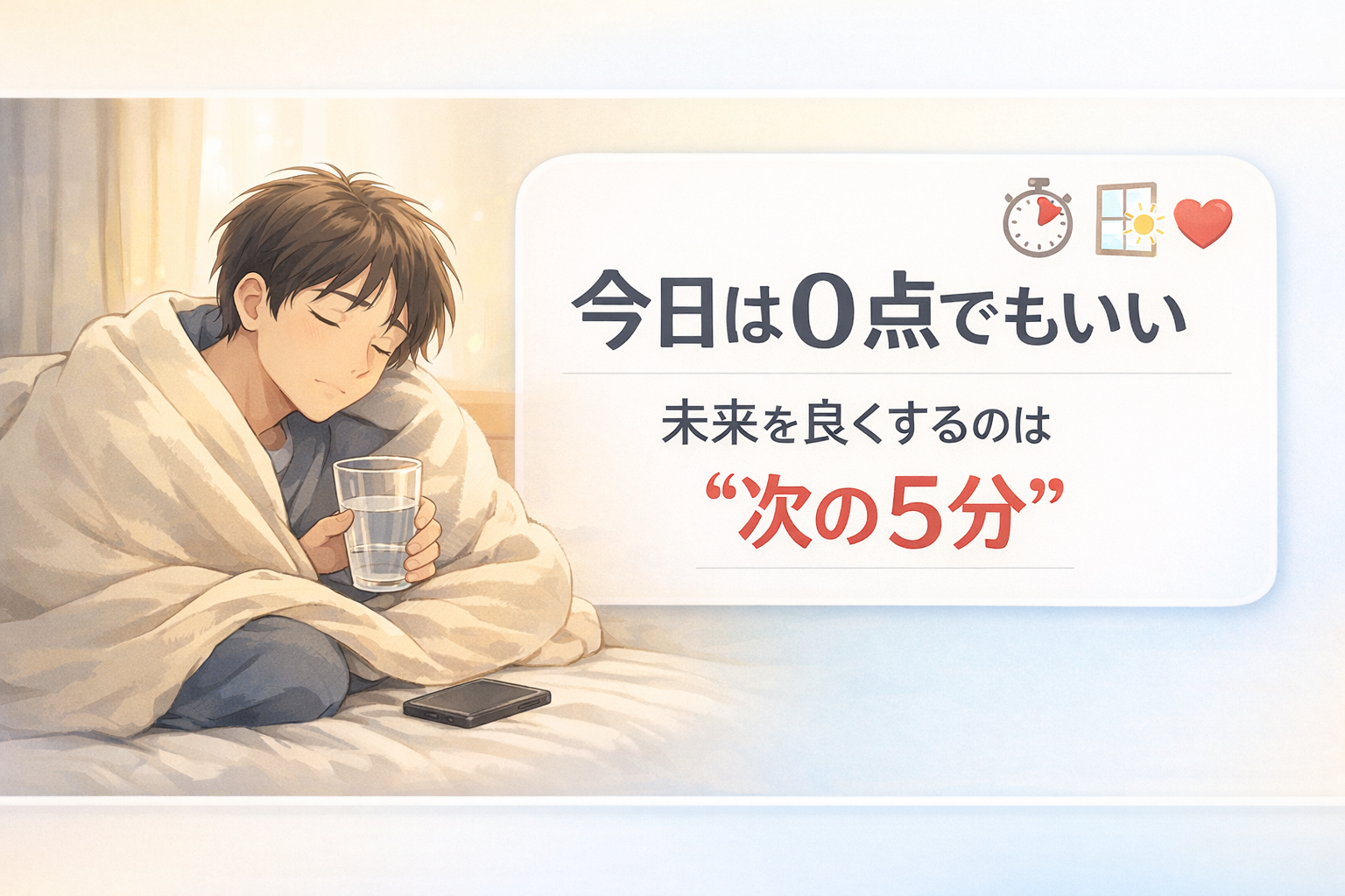 #112.今日は0点でもいい。未来を良くするのは“次の5分”｜0点の最低ライン
