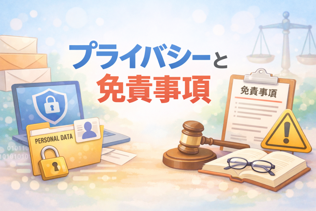 プライバシーと免責事項