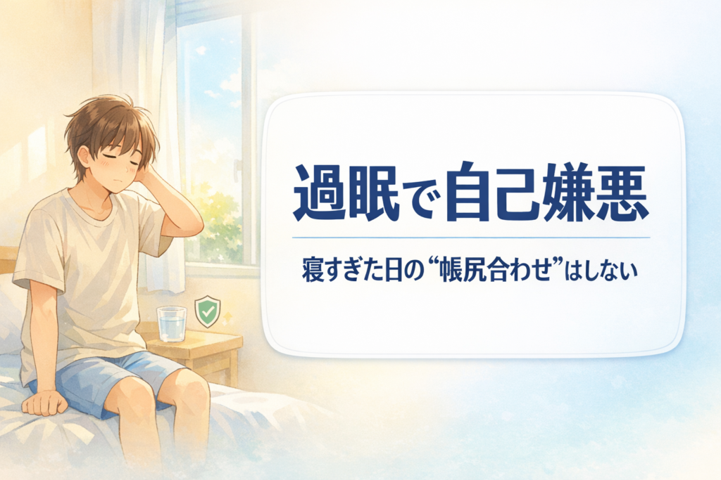 #134.過眠で自己嫌悪｜寝すぎた日の“帳尻合わせ”はしない