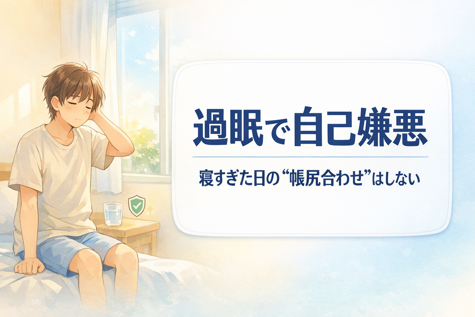#134.過眠で自己嫌悪｜寝すぎた日の“帳尻合わせ”はしない