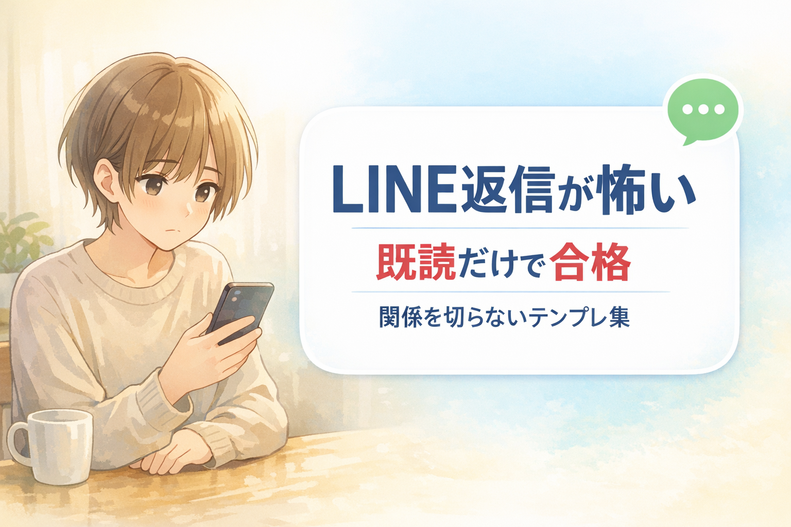 #143.【うつで無理な日】LINE返信が怖い：既読だけで合格の“関係を切らない”テンプレ集