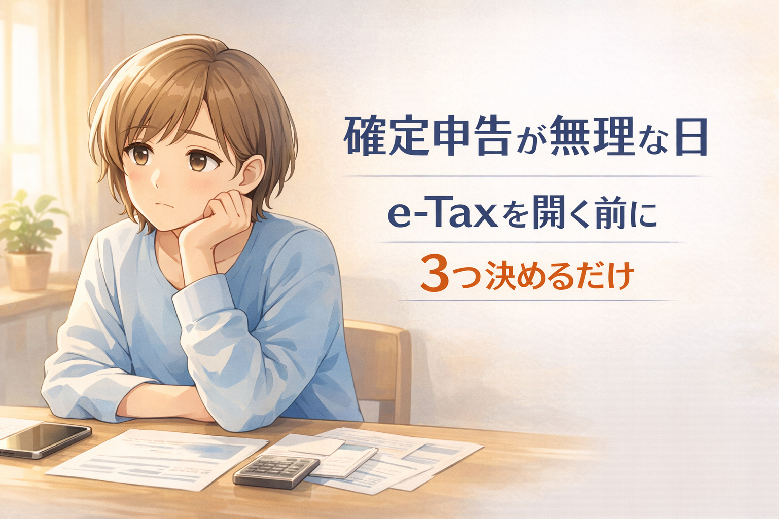 #150.うつ・抑うつ状態で確定申告が無理|動けない日に e-Tax前に決める3つ