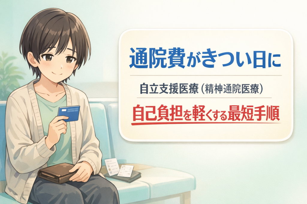 #155.うつ・抑うつ状態で通院費がきつい日に｜自立支援医療（精神通院医療）“最短申請”の手順