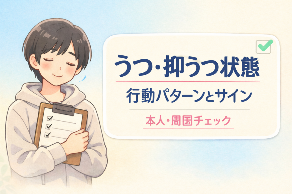 #164.【うつ・抑うつ状態】行動パターンとサイン｜本人・周囲が気づくチェック