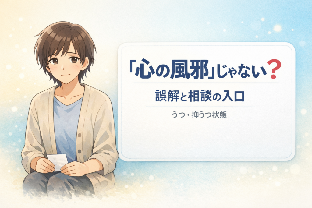 #177.うつ・抑うつ状態は「心の風邪」じゃない？誤解と相談の入口